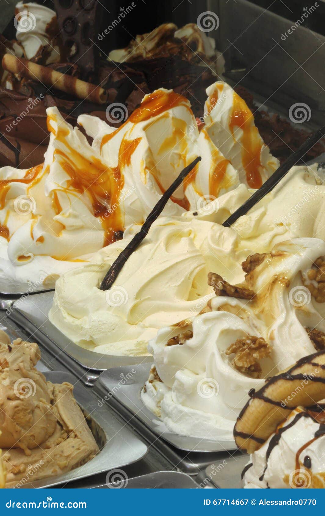 Ice cream parlor stock image. Image of dessert, frozen 67714667