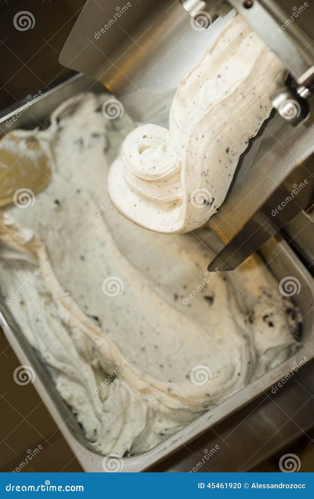 Ice cream preparation stock photo. Image of fruit, sugar 45461920