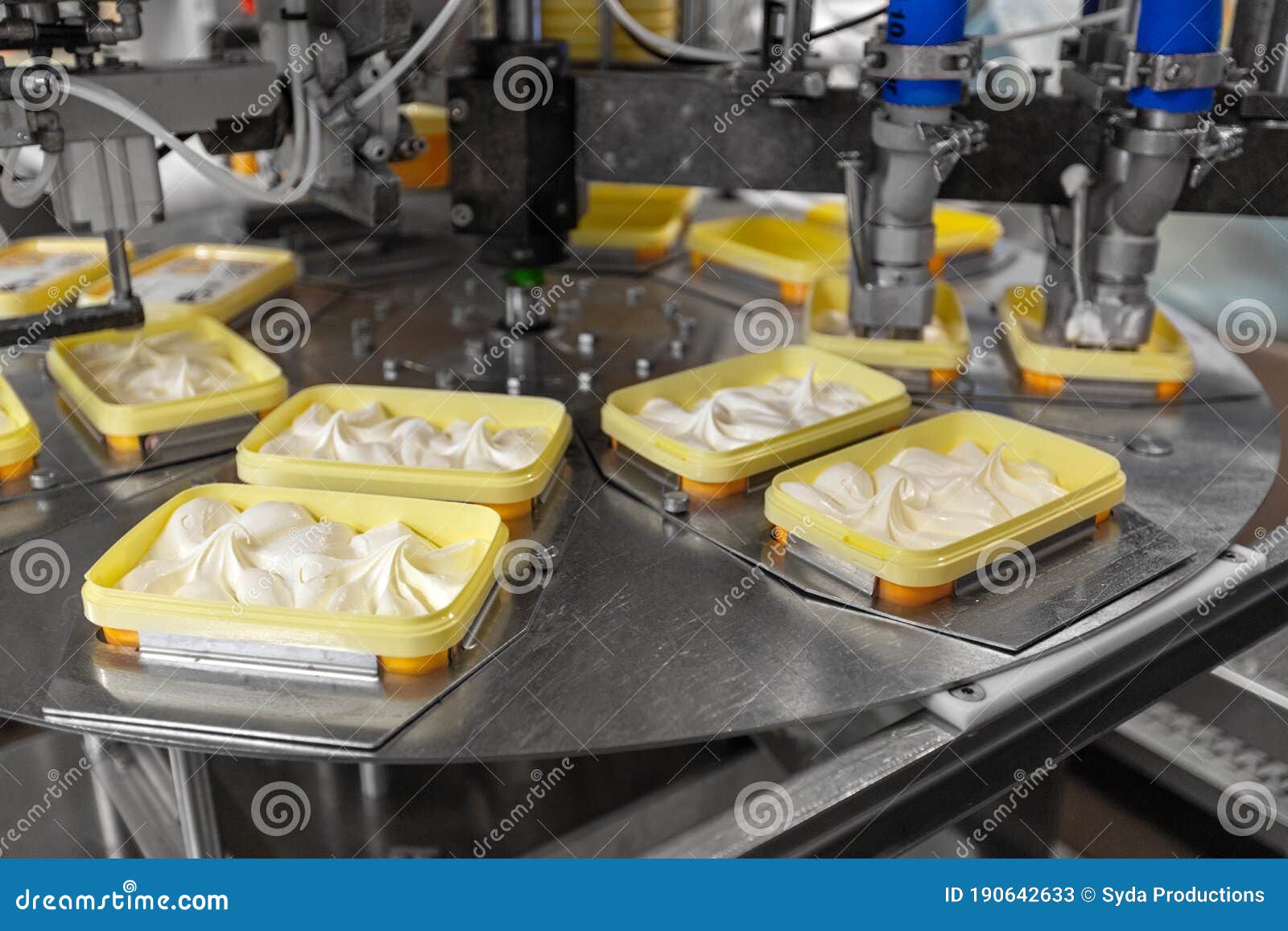 Ice Cream Production and Packaging Stock Image Image of object