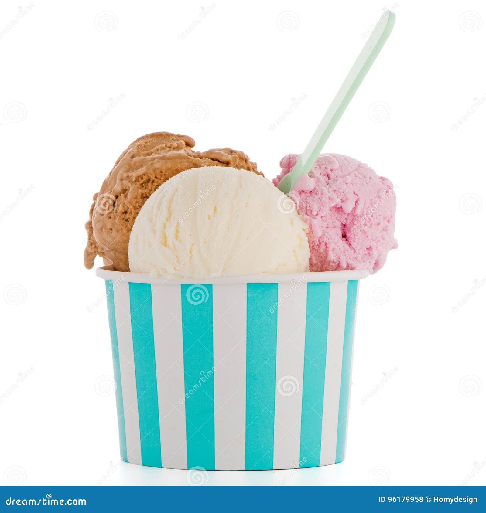 ice cream scoop in paper cup