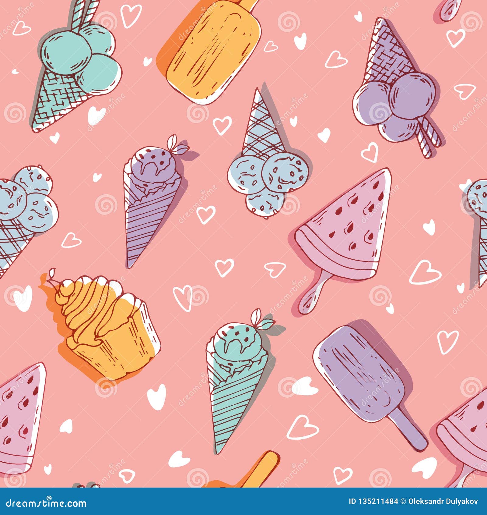 Pink Background Ice Cream gambar ke 9
