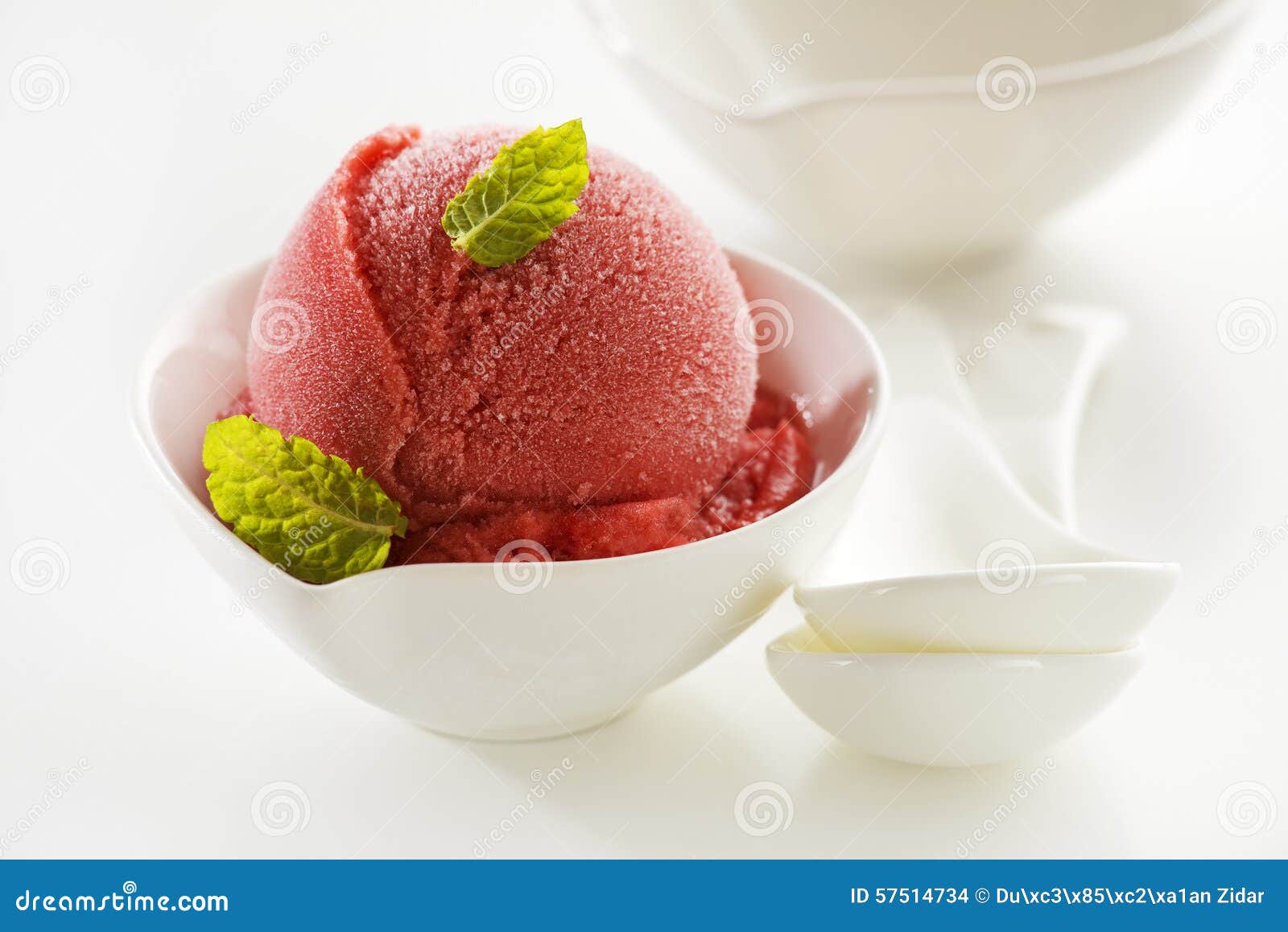 Ice cream sorbet stock photo. Image of blueberry, sorbet 57514734