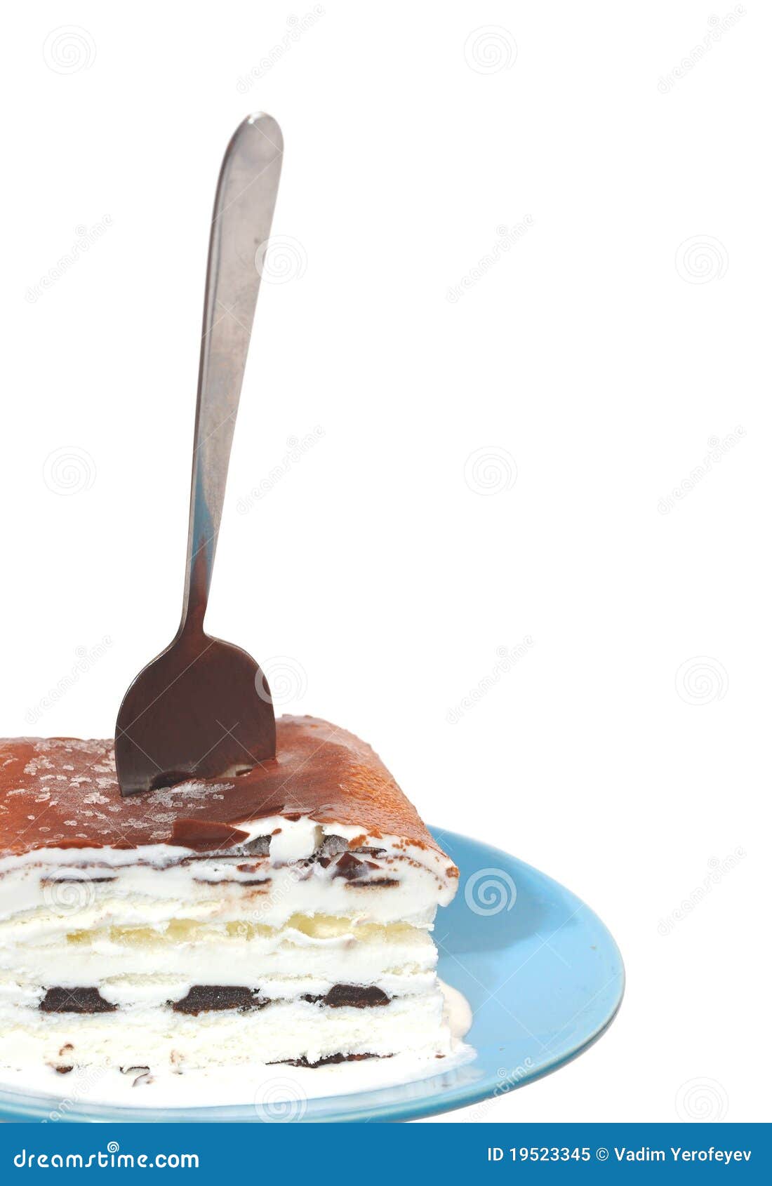 Ice cream with a spoon stock image. Image of food, spoon 19523345