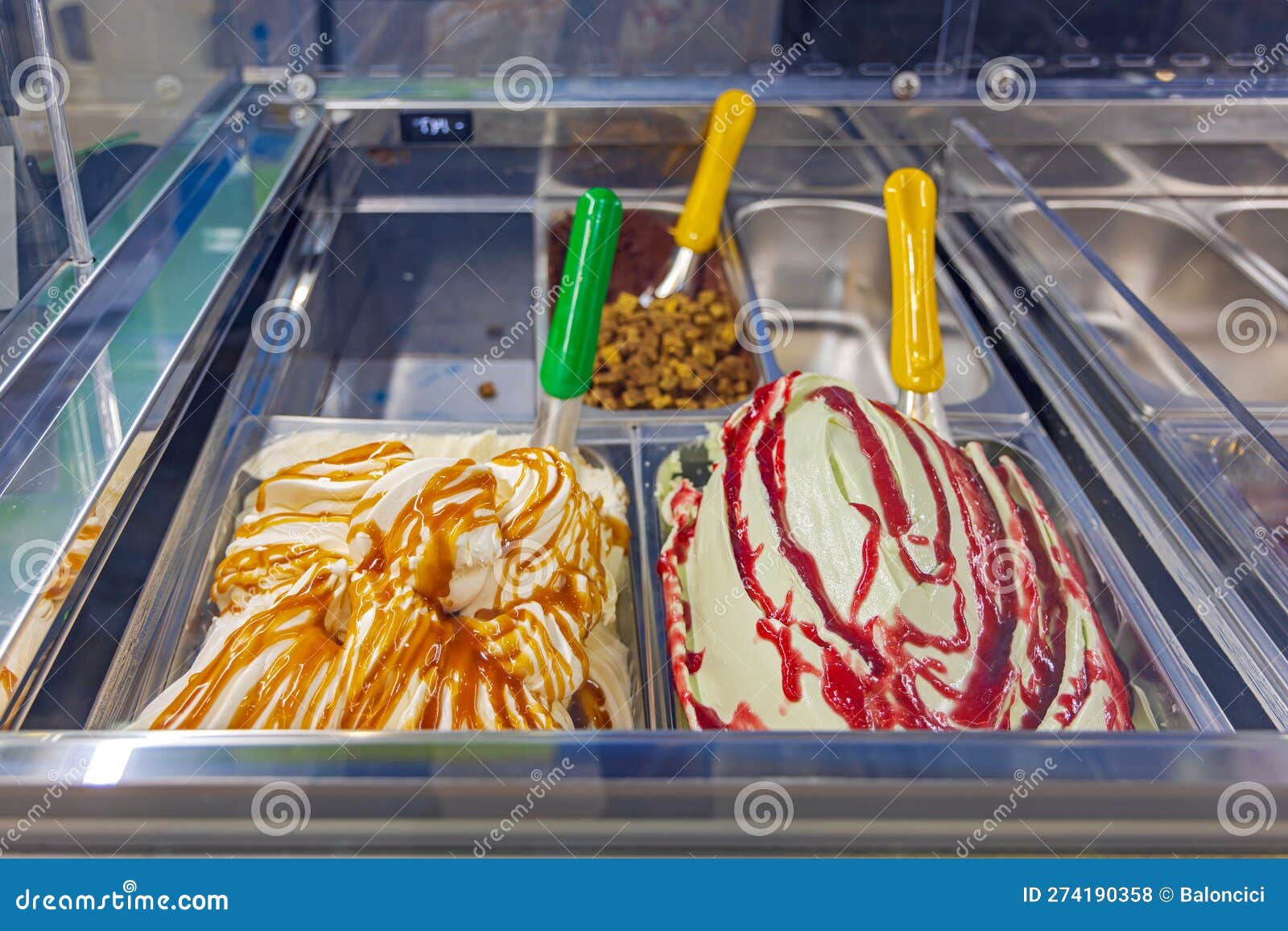Ice Cream in Trays stock photo. Image of dessert, parlour 274190358
