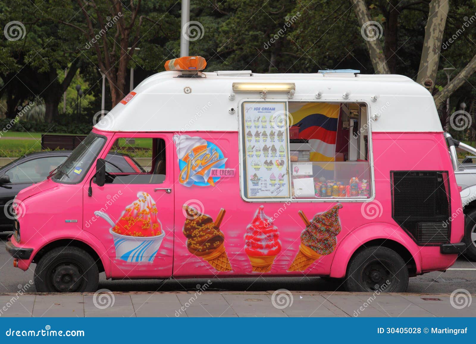 ice cream van truck full window 