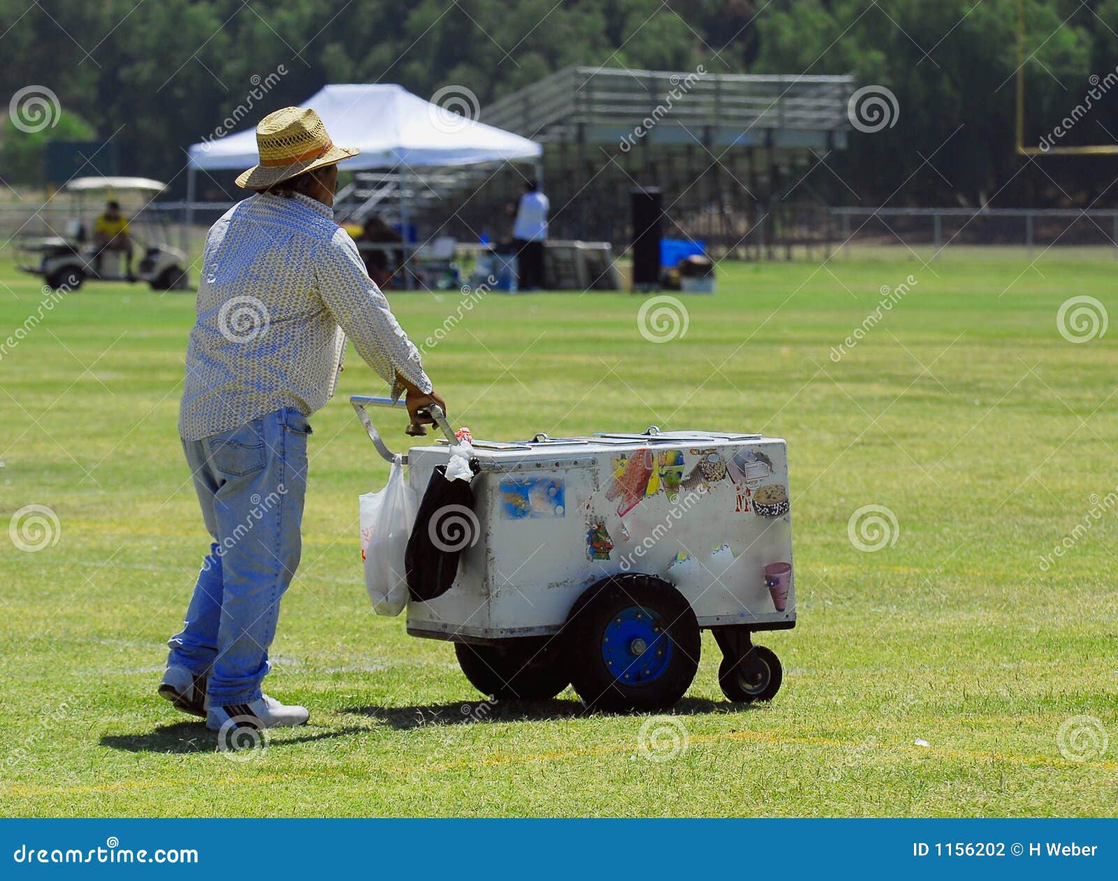 Ice Cream Vendor Stock Photography Image 1156202