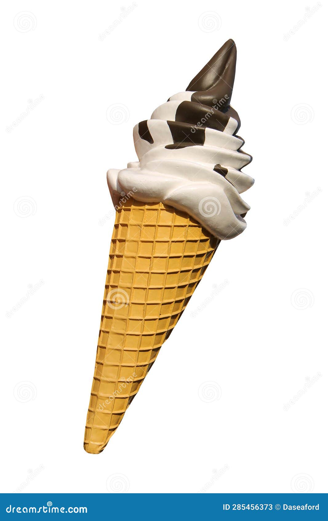 Ice Cream Wafer Cone. stock image. Image of wafer, dairy 285456373