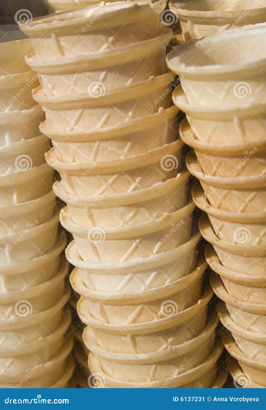 Ice Cream Wafer Cups Picture. Image 6137231