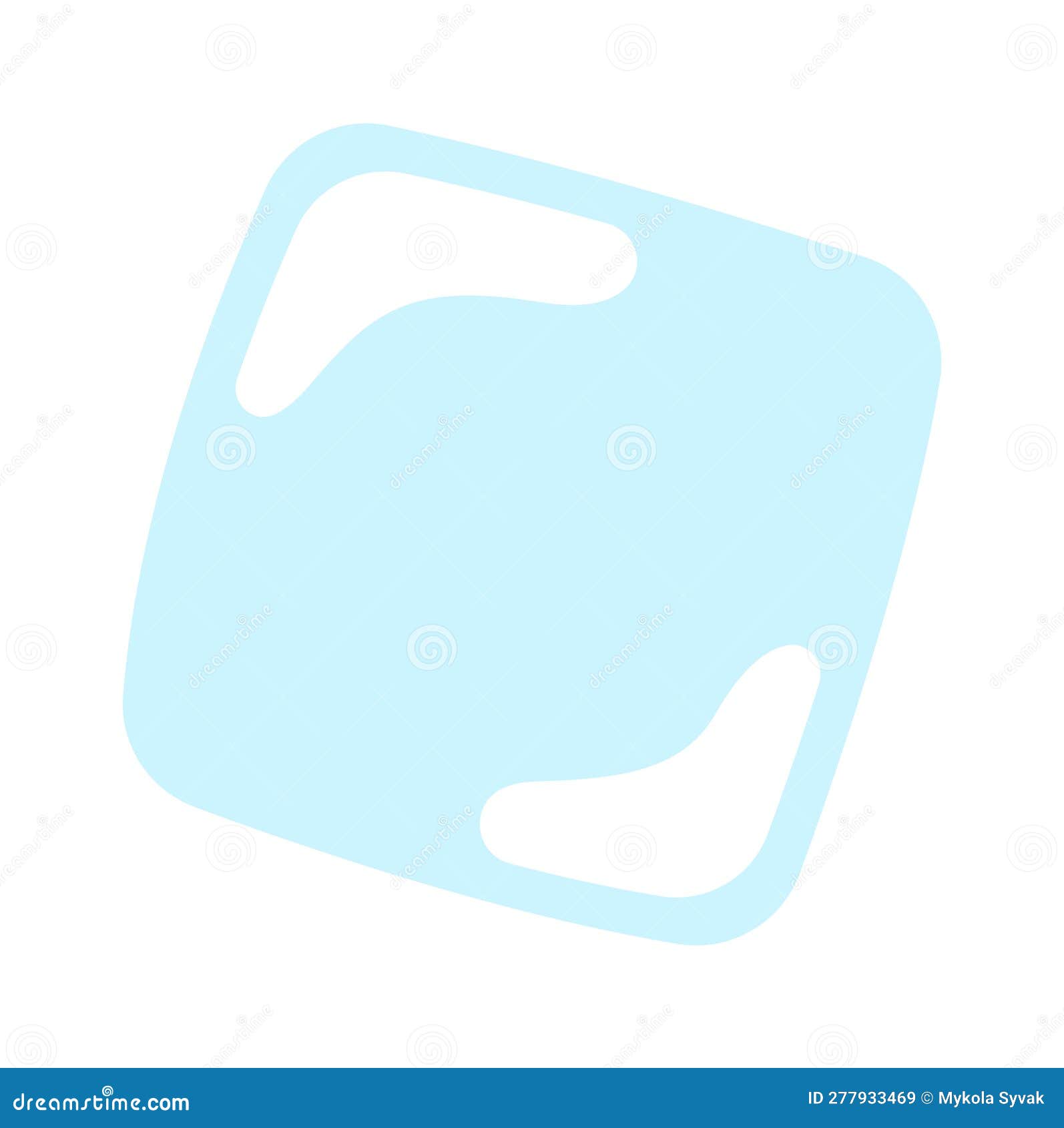 Ice Cube Icon stock vector. Illustration of symbol, element - 277933469