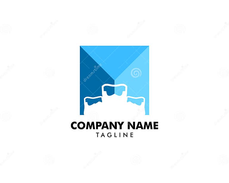 Ice Cube Logo Template Design Stock Vector Illustration of card