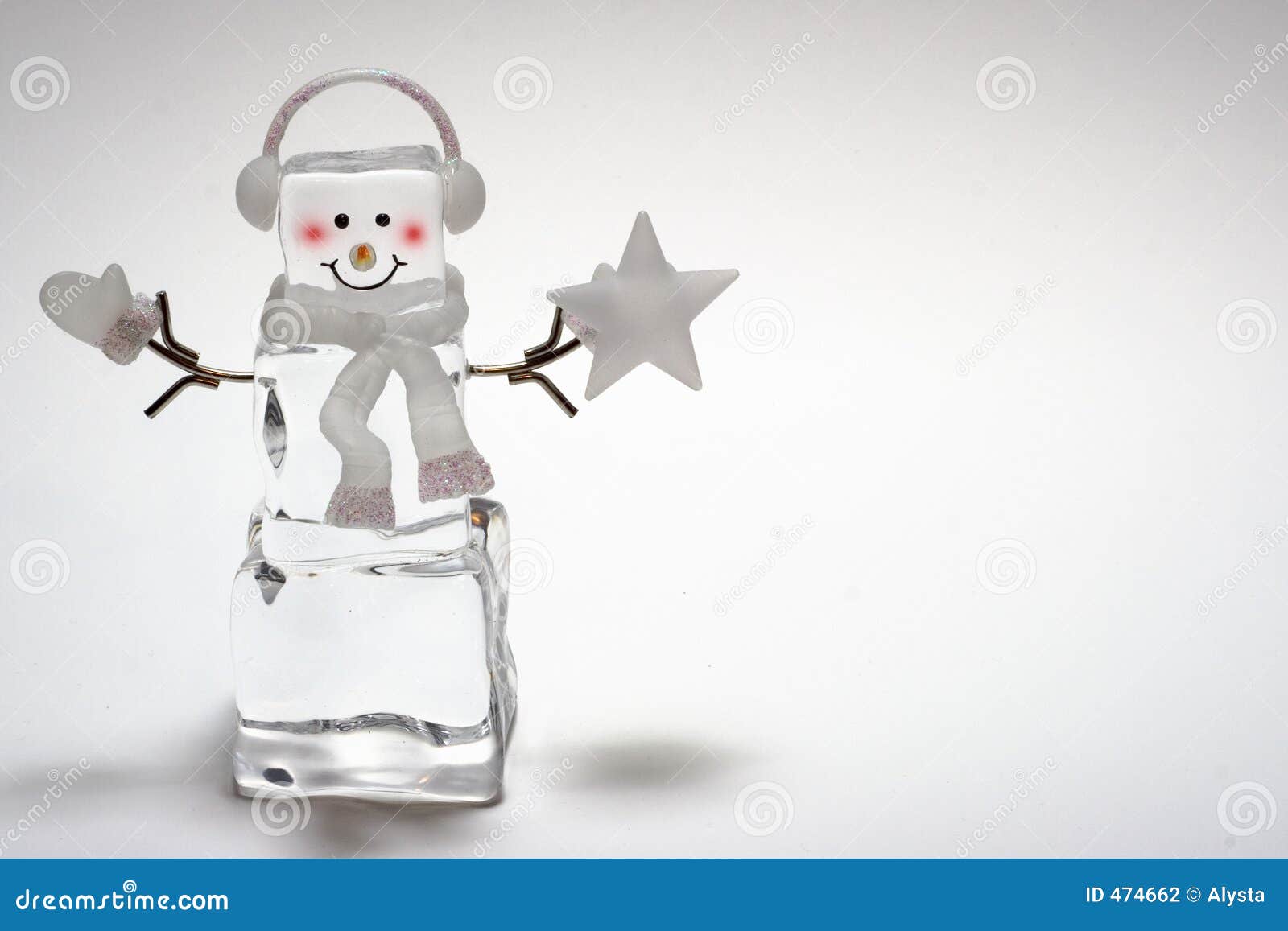 Ice Cube Snowman stock photo. Image of ornament, star, decoration - 474662