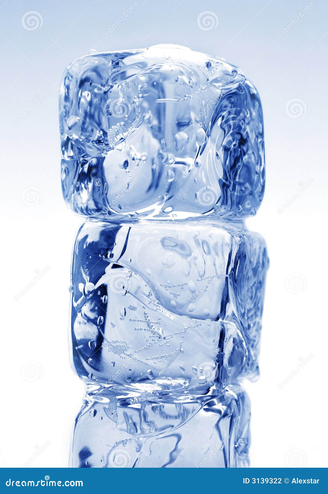 Ice cubes stock photo. Image of blue, light, refreshment 3139322