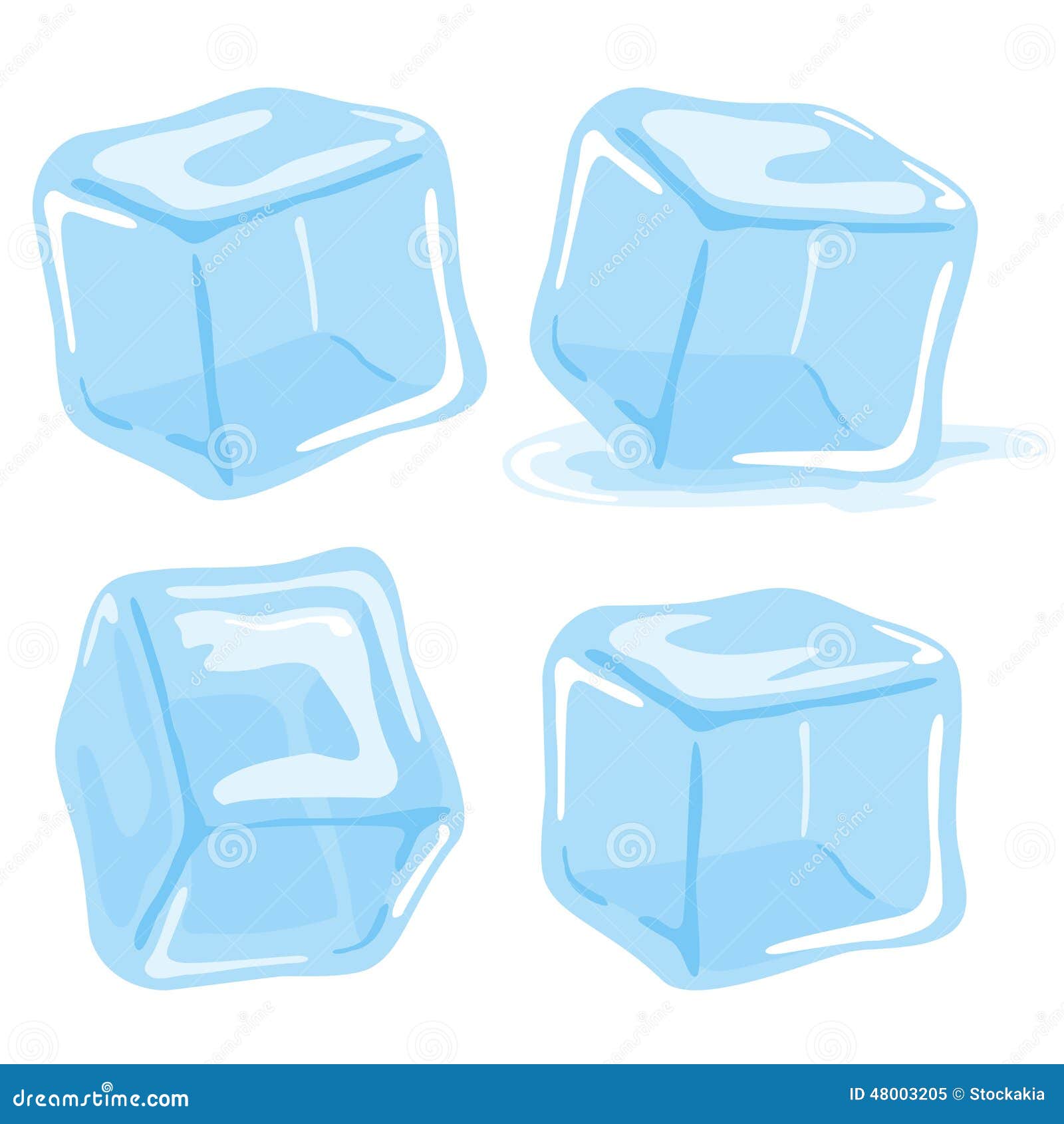 ice cubes.  .