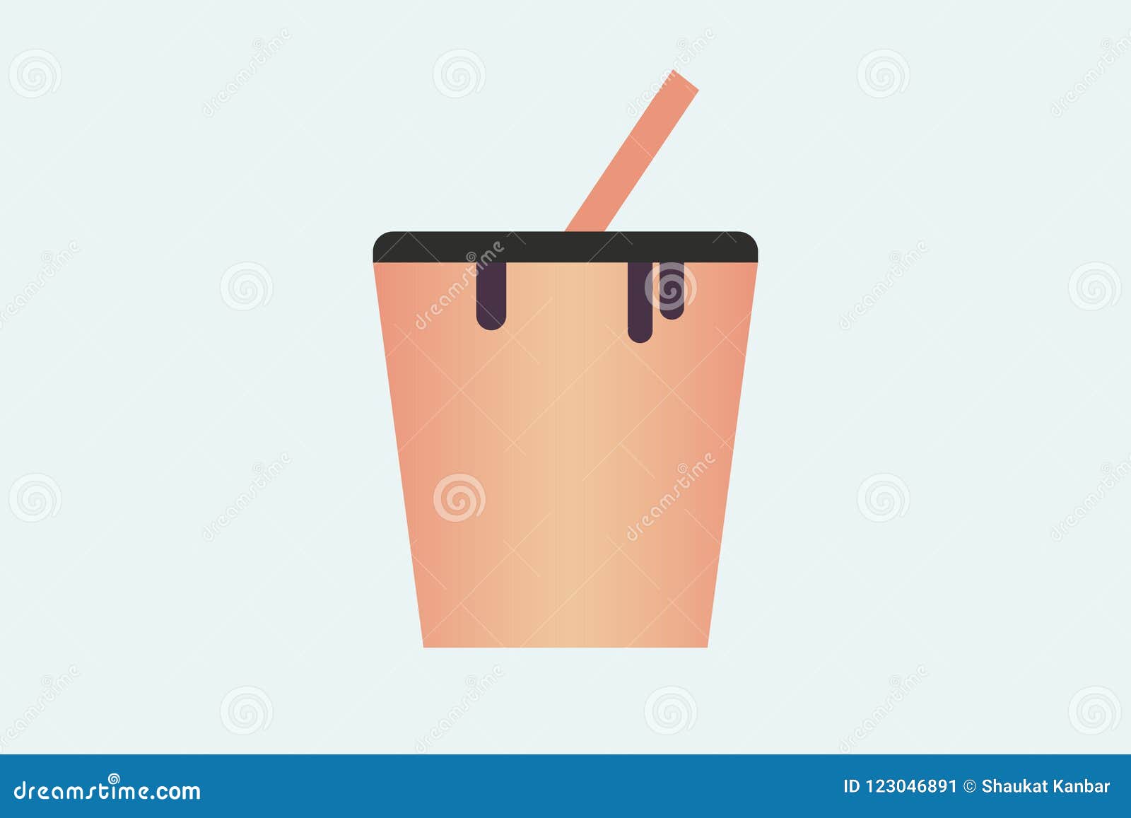 Ice cup Frozen drink stock vector. Illustration of graphic 123046891