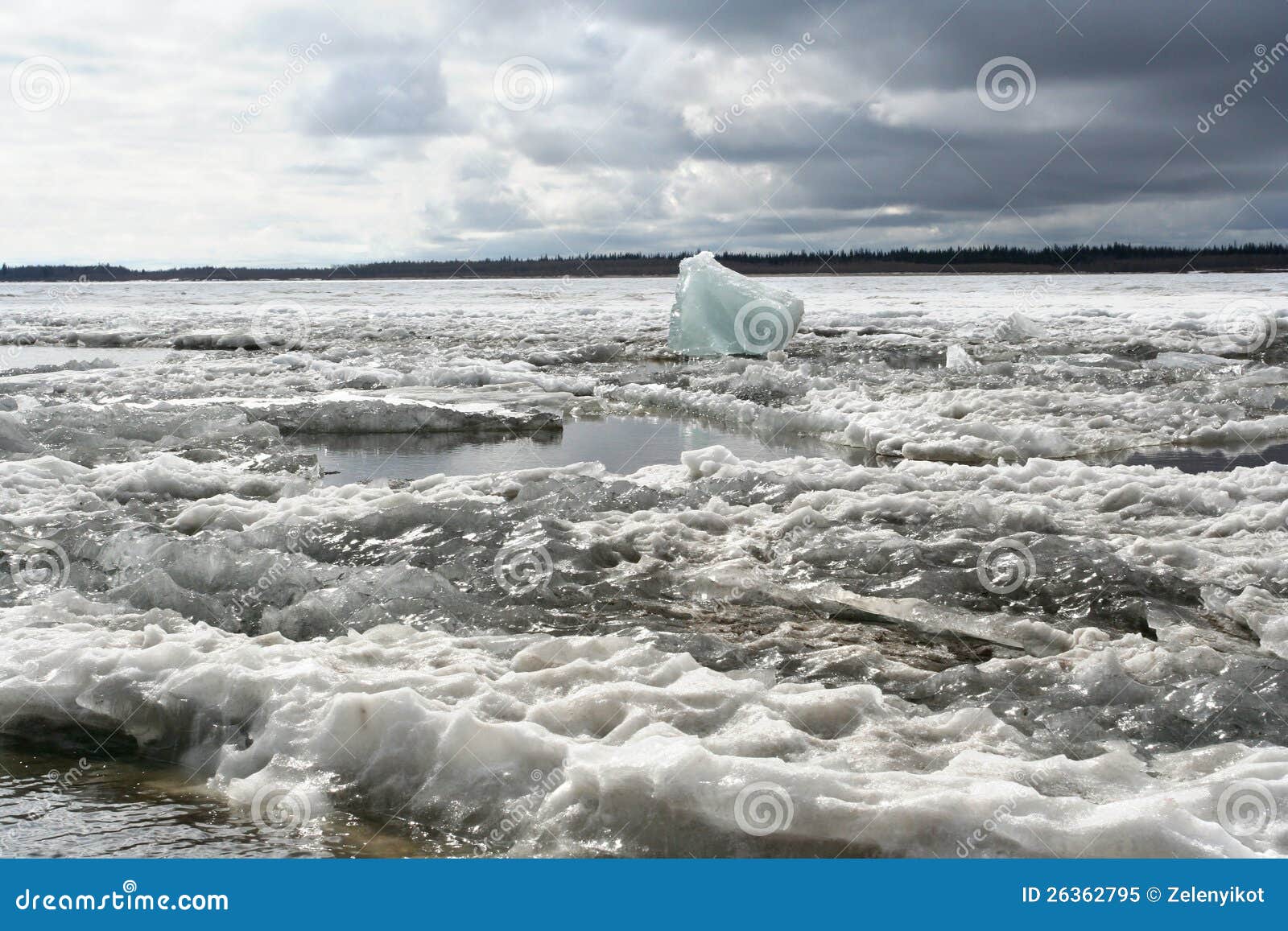 Ice drift stock image. Image of yakutia, debacle, frost 26362795
