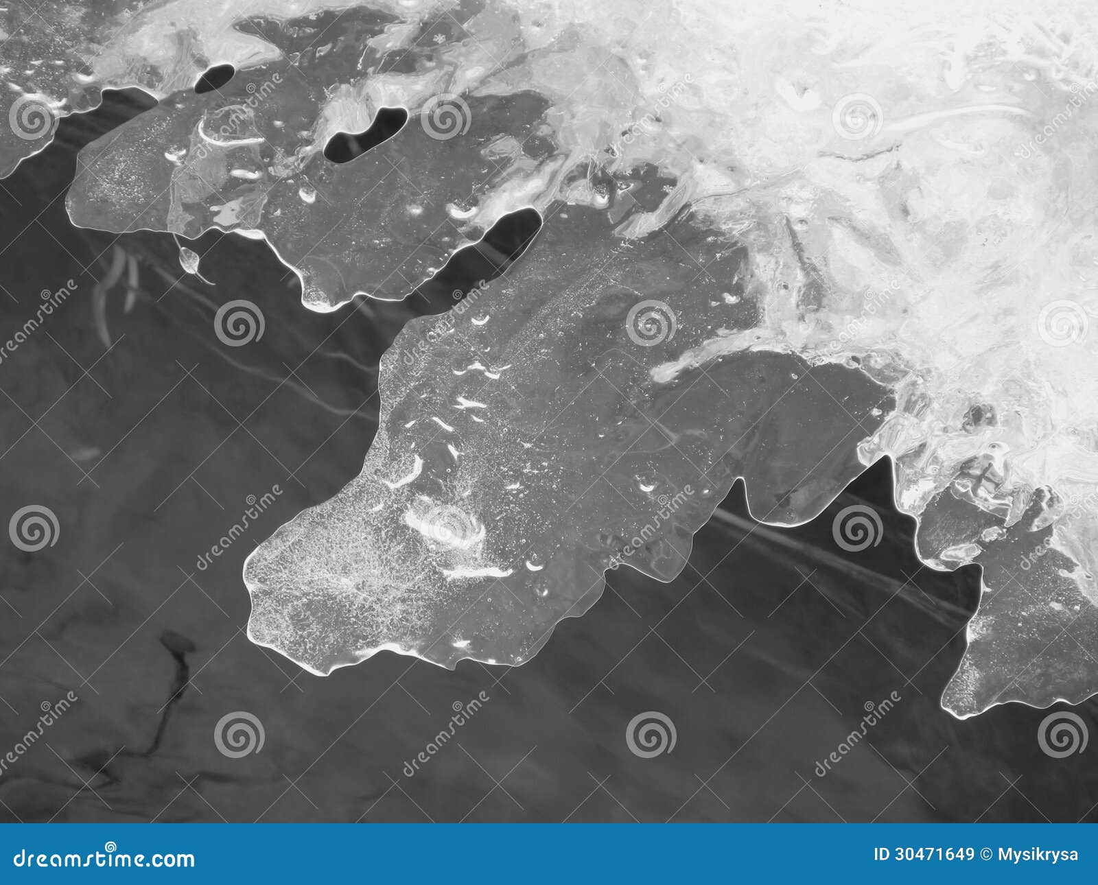 Ice edge stock image. Image of white, black, stream, water 30471649