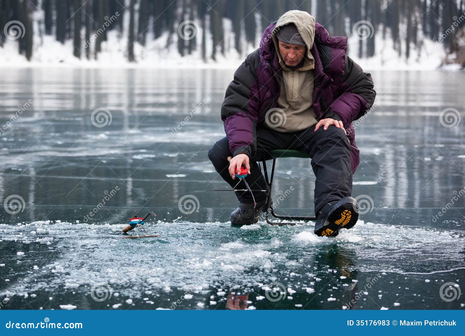 ice fisherman