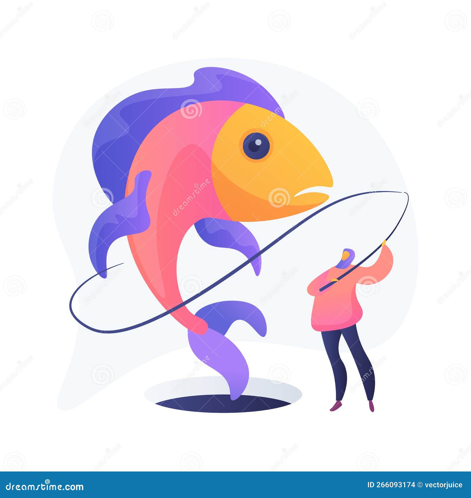Ice Fishing Abstract Concept Vector Illustration Stock Vector -  Illustration of advice, online: 266093174