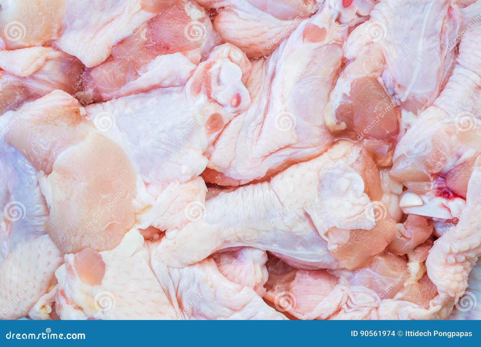 Ice in Frozen Wing Stick of Chicken Melting Stock Photo Image of