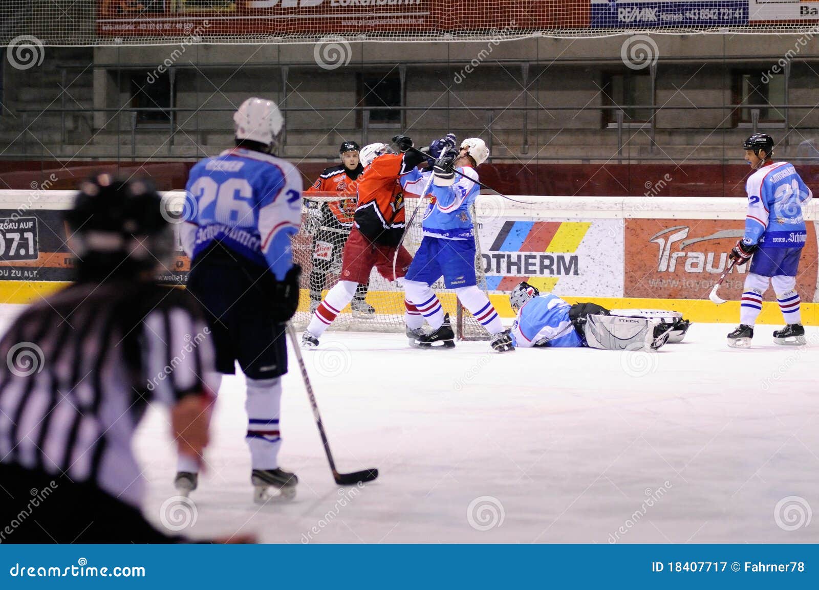 Ice Hockey editorial photography. Image of penalty, goalie 18407717