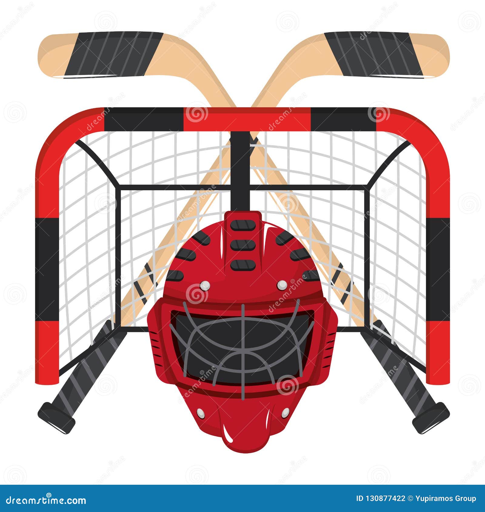 Ice Hockey Elements Cartoon Stock Vector - Illustration of action ...