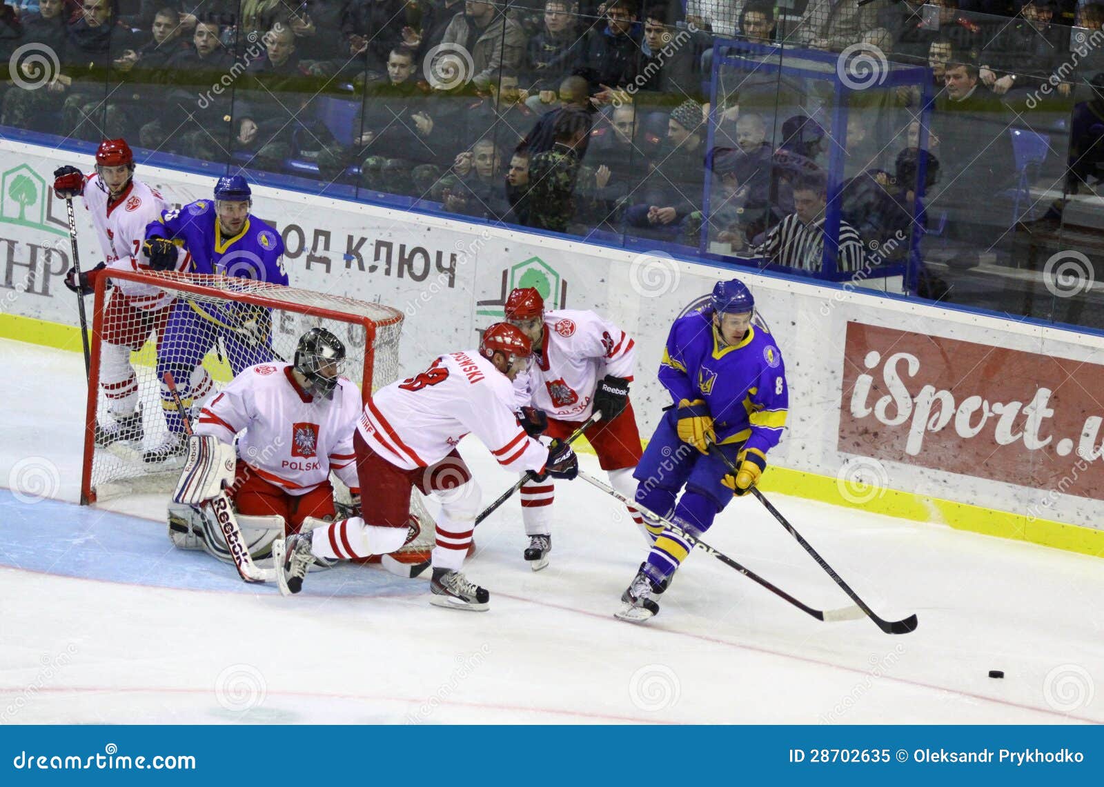 Icehockey Game Ukraine Vs Poland Editorial Image Image of arena