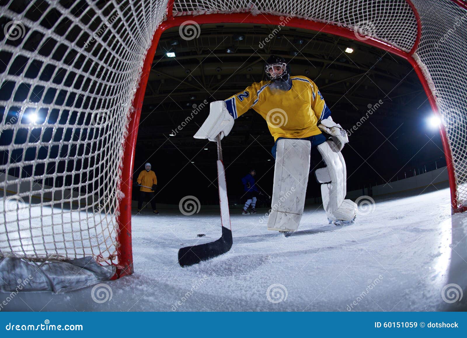 Ice hockey goalkeeper stock image. Image of competition 60151059
