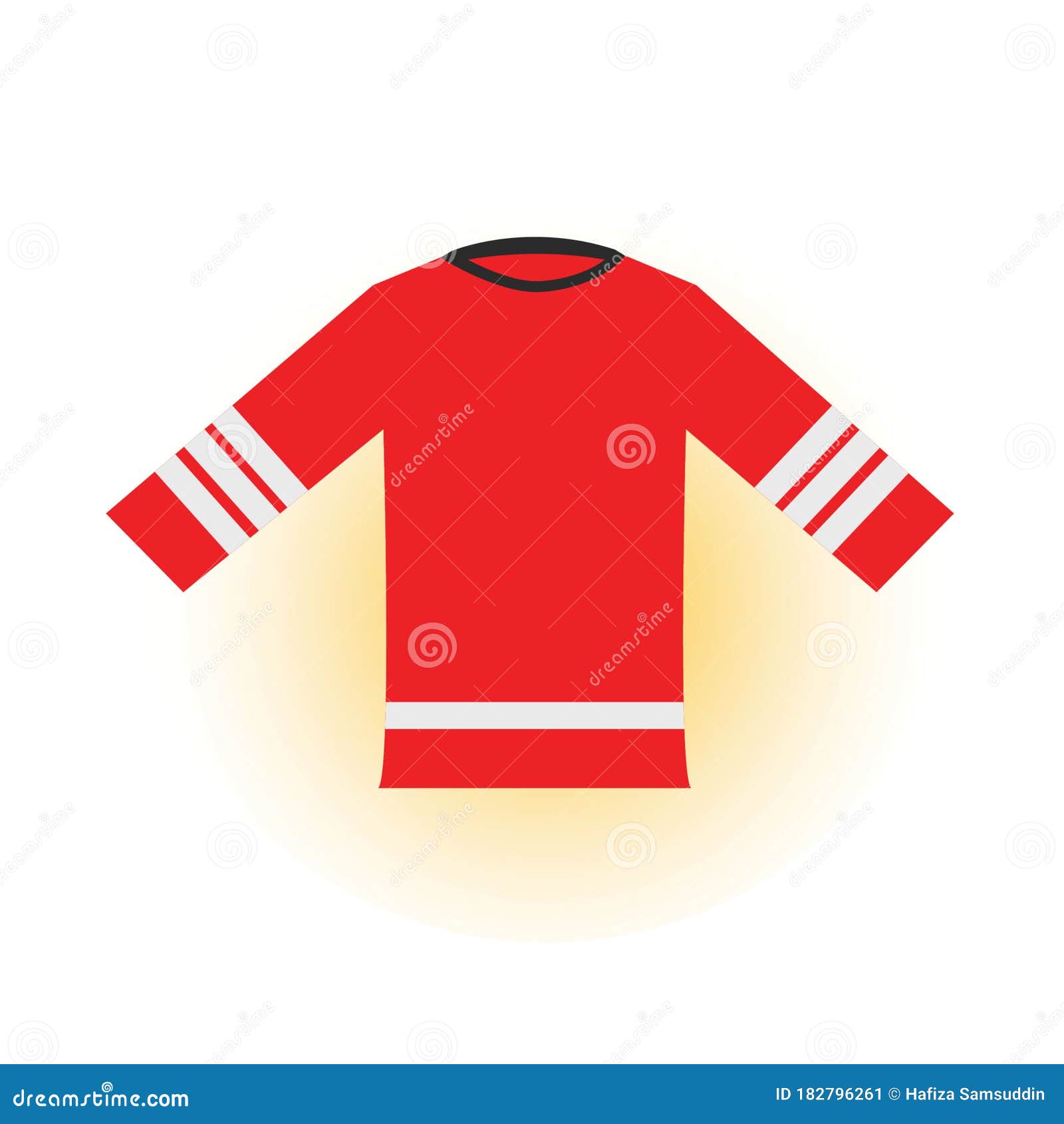 Template hockey practice jersey vector illustration flat sketch
