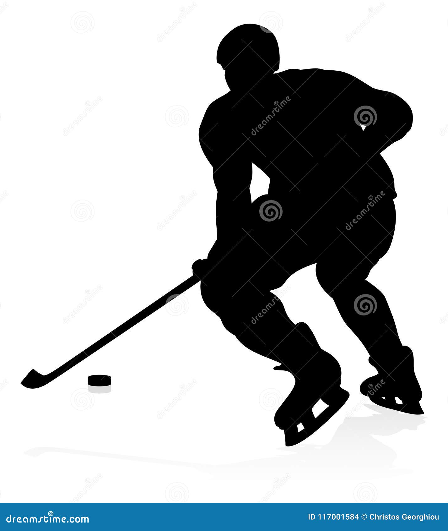 ice hockey player silhouette