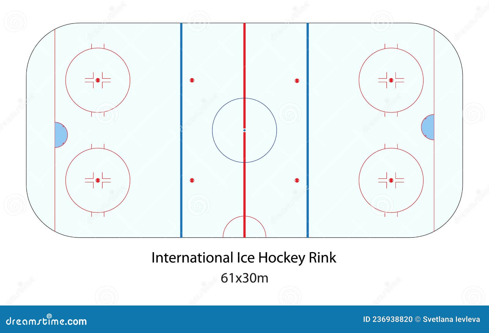 Ice Hockey Rink - International Dimensions & Drawings