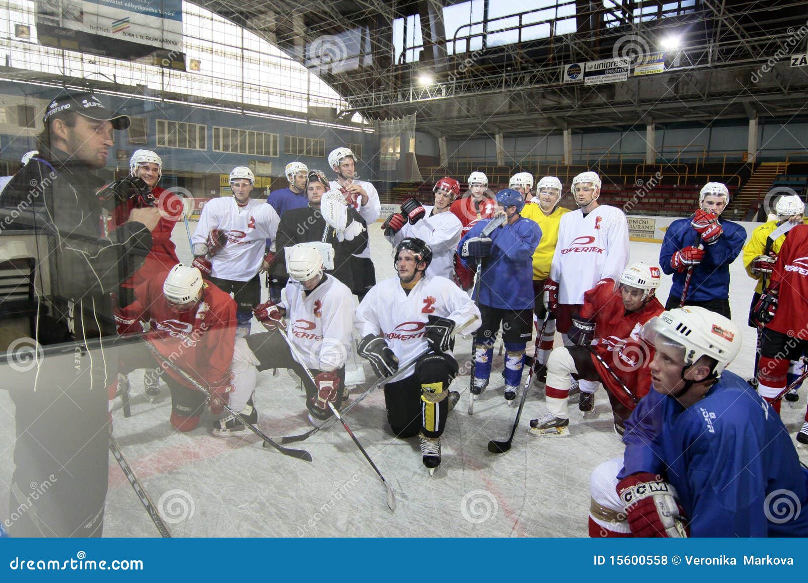 Ice hockey training editorial stock photo. Image of winter 15600558
