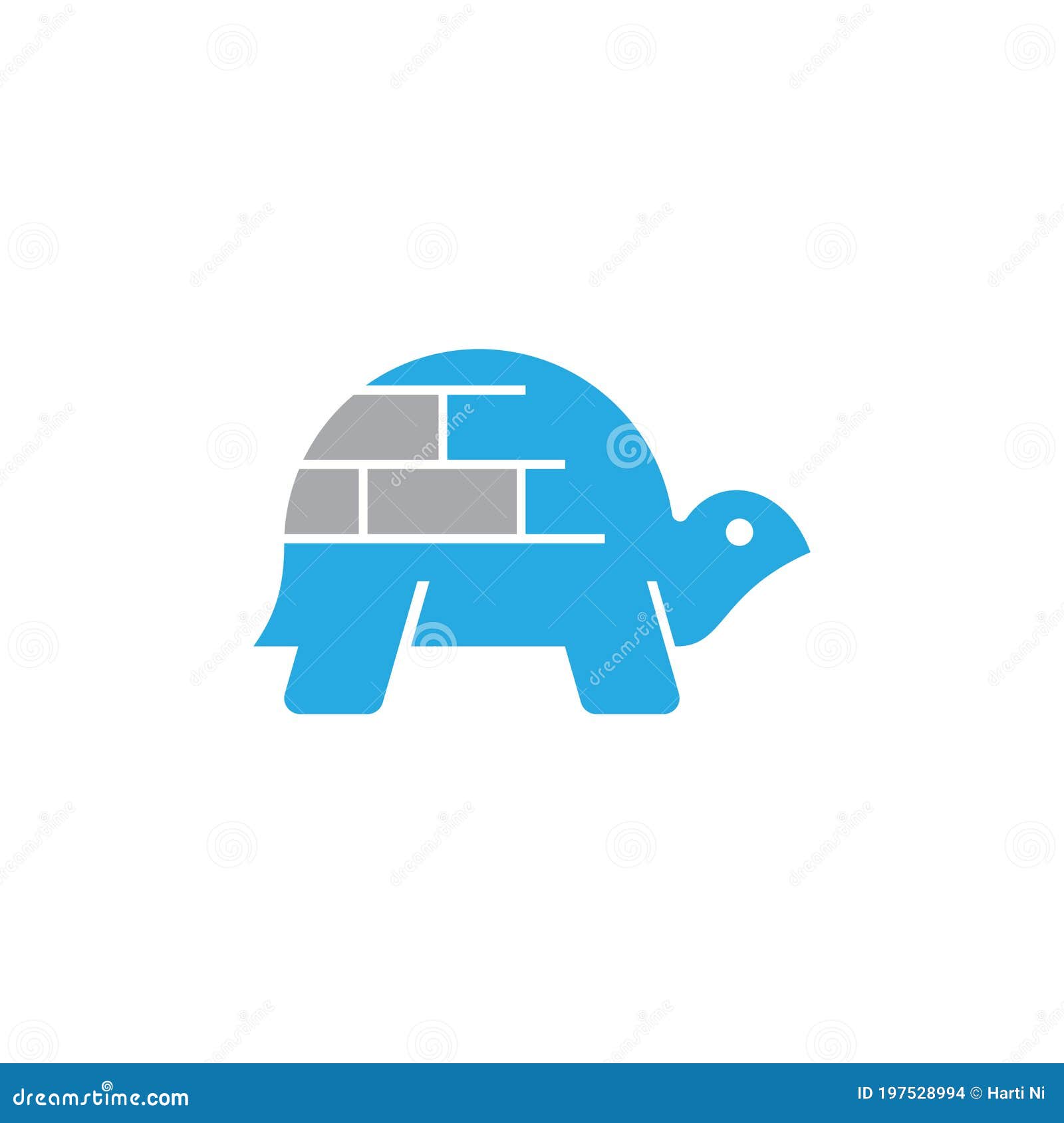 Ice Igloo House Shell Turtle Tortoise Wildlife Abstract Logo Stock