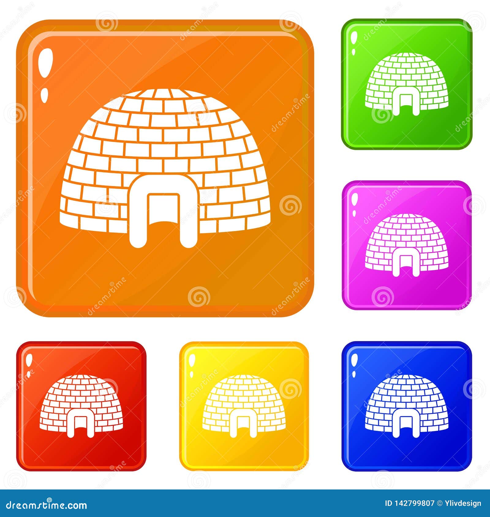 colored ice igloo