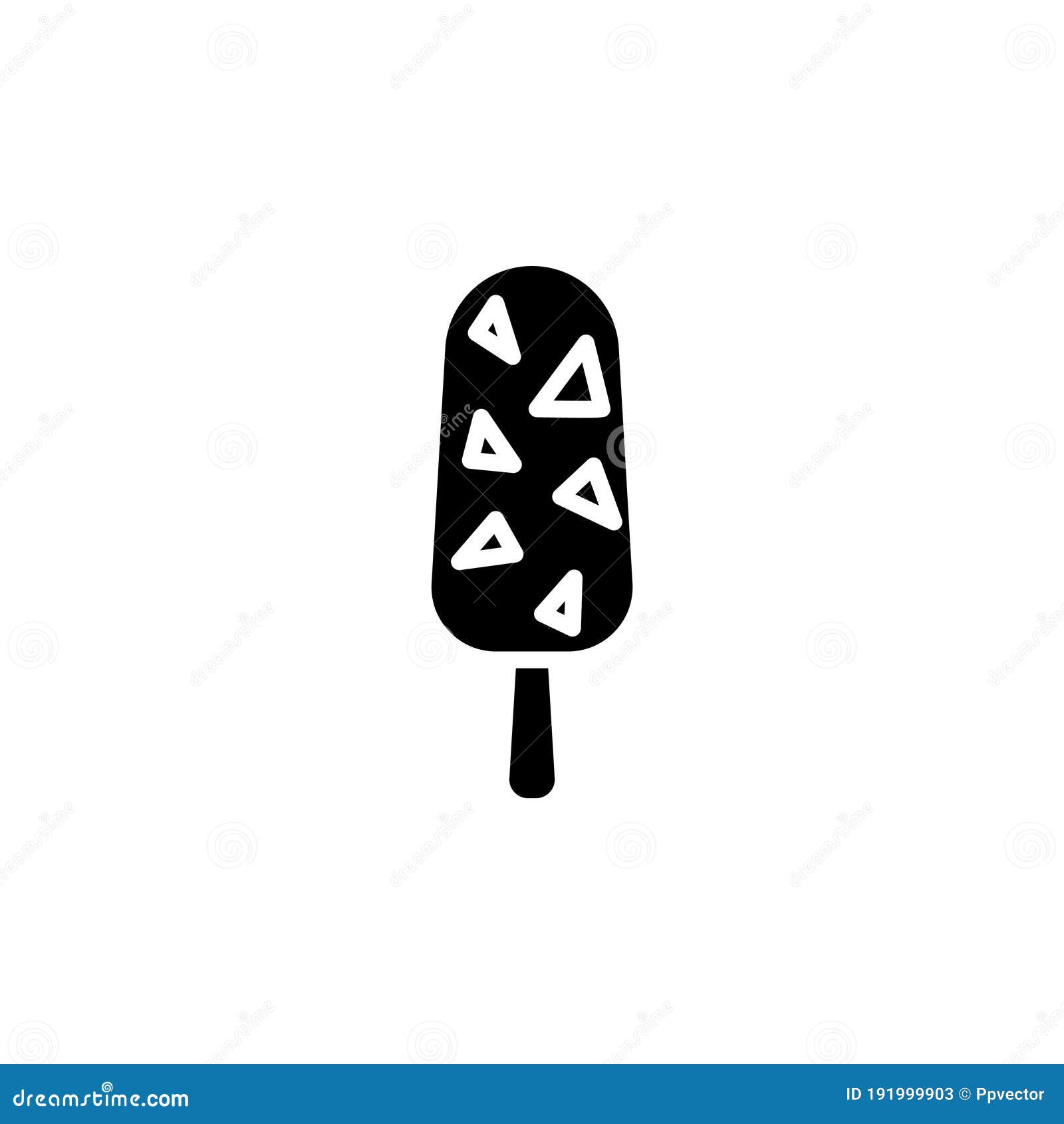 Ice Lolly, Ice Cream Icon Thin Line, Linear, Outline. Simple Sign ...