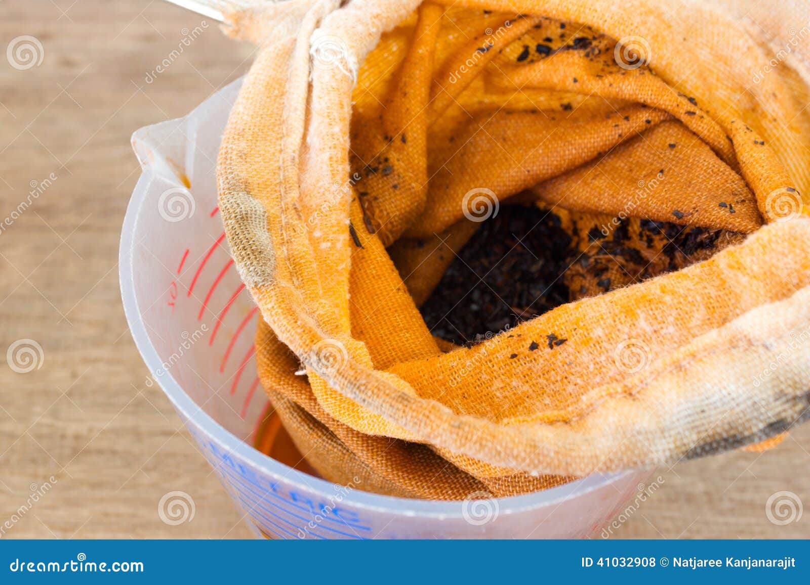 Ice milk tea making. stock photo. Image of orange, local 41032908