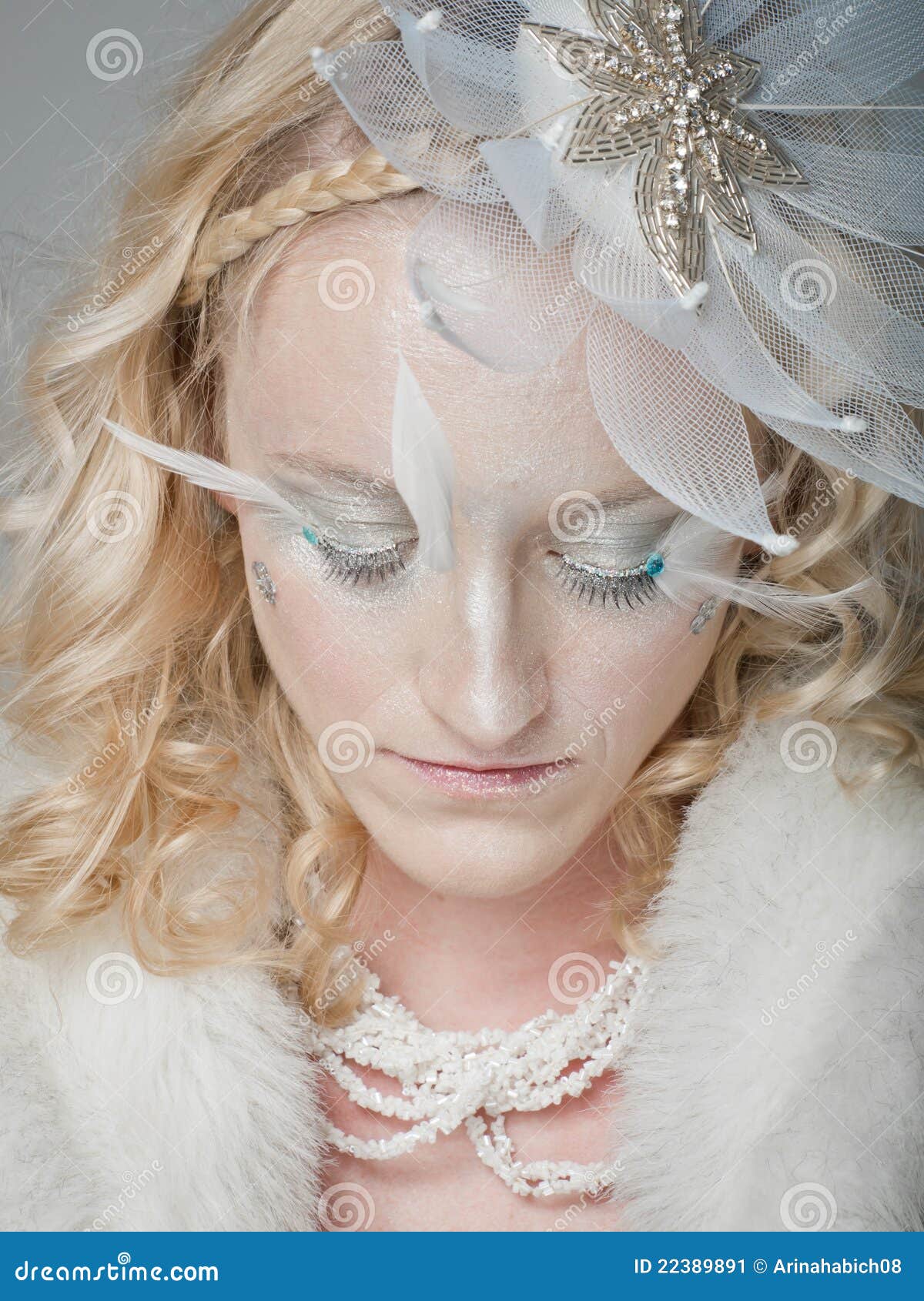 Ice Queen stock image. Image of white, eyes, human, face 22389891
