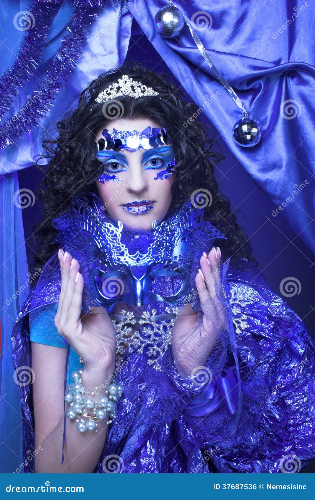 Ice queen. stock photo. Image of diadem, celebration 37687536