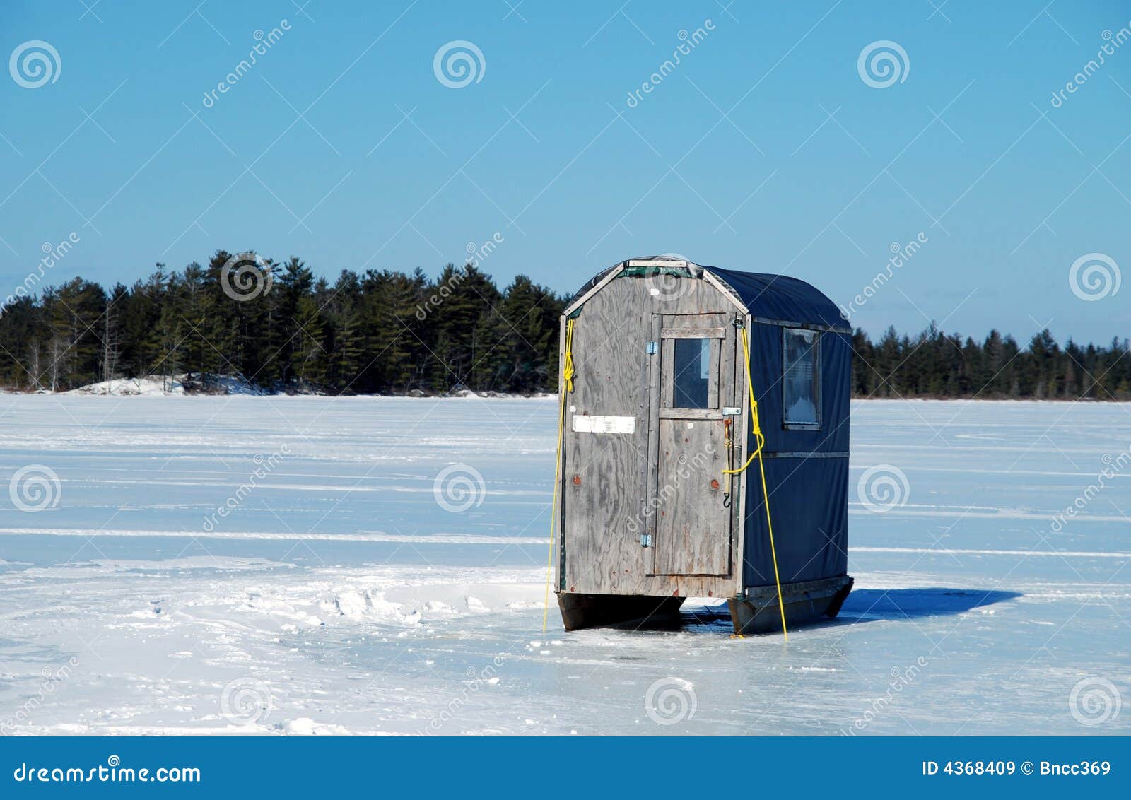 Ice Shack stock image. Image of rustic, frozen, sport 4368409