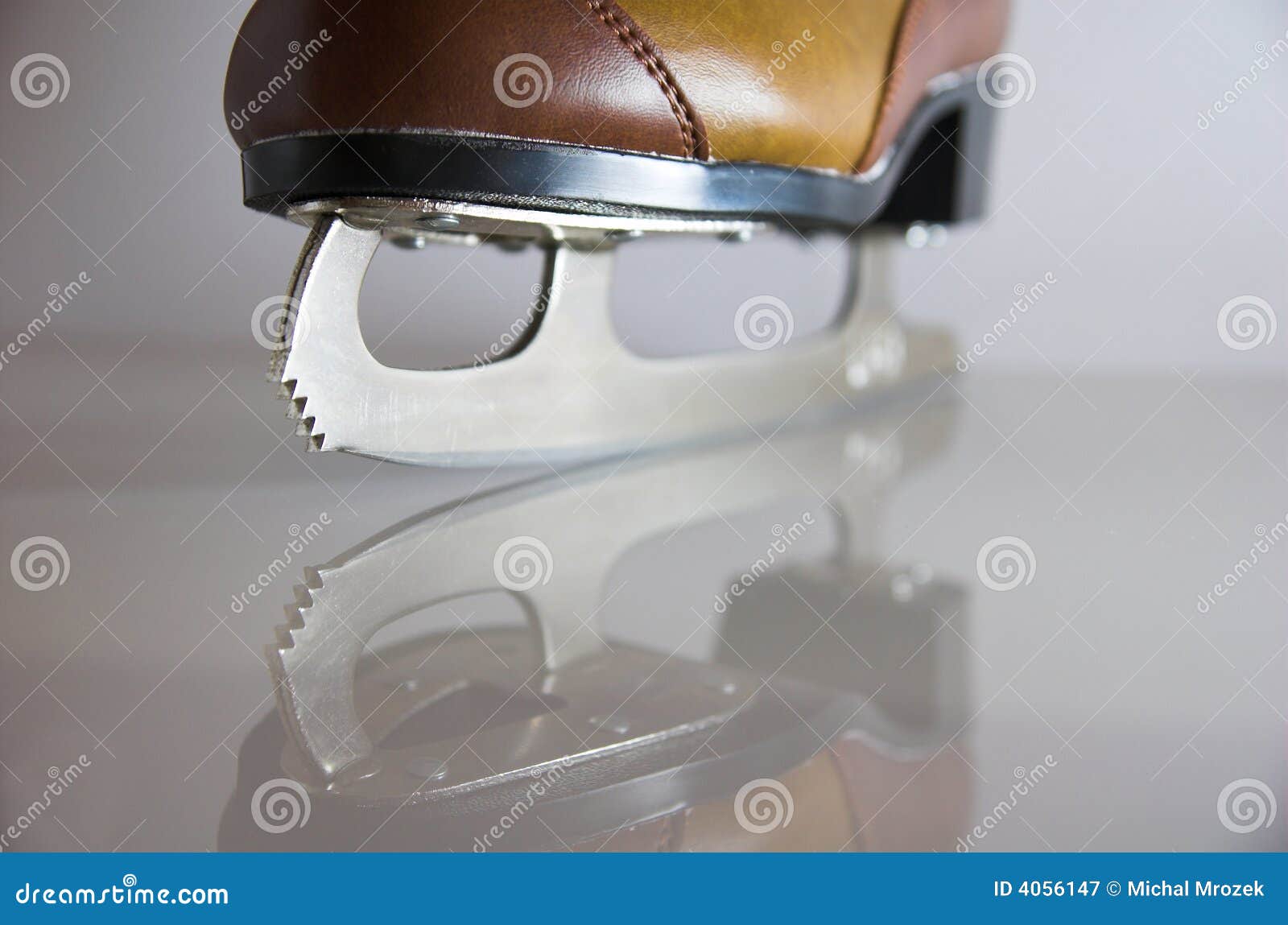 Ice skate blade stock image. Image of winter, object, clipped 4056147