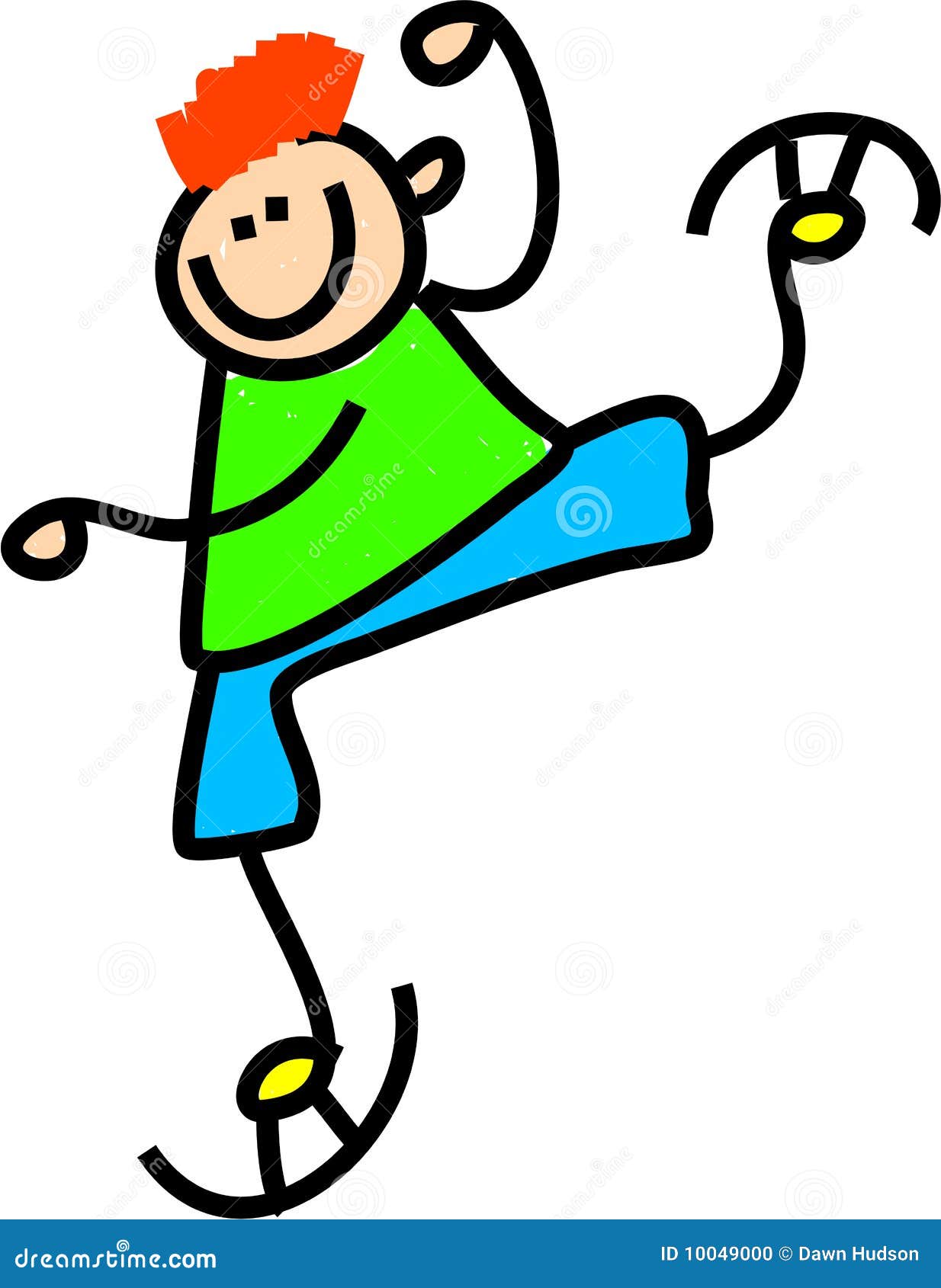 Ice Skating Boy Stock Photo - Image: 10049000