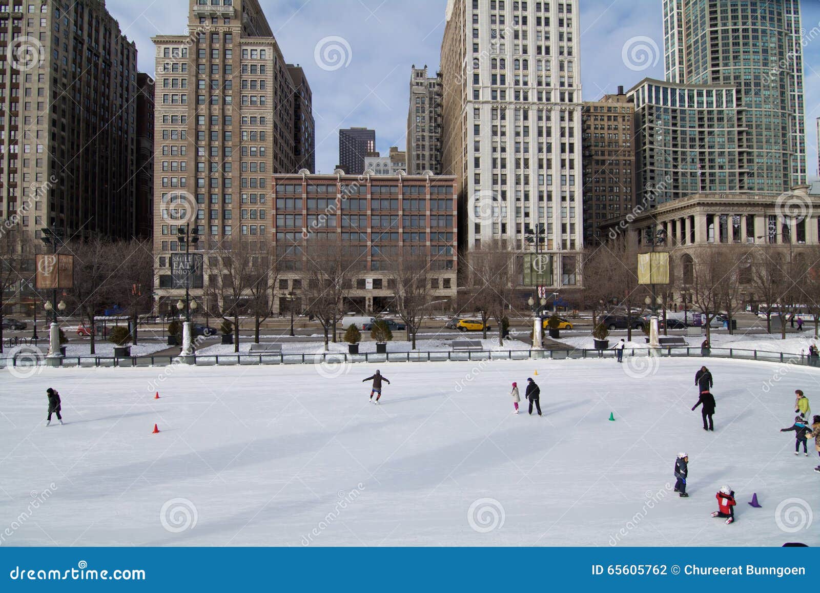 Ice skating editorial photography. Image of building 65605762
