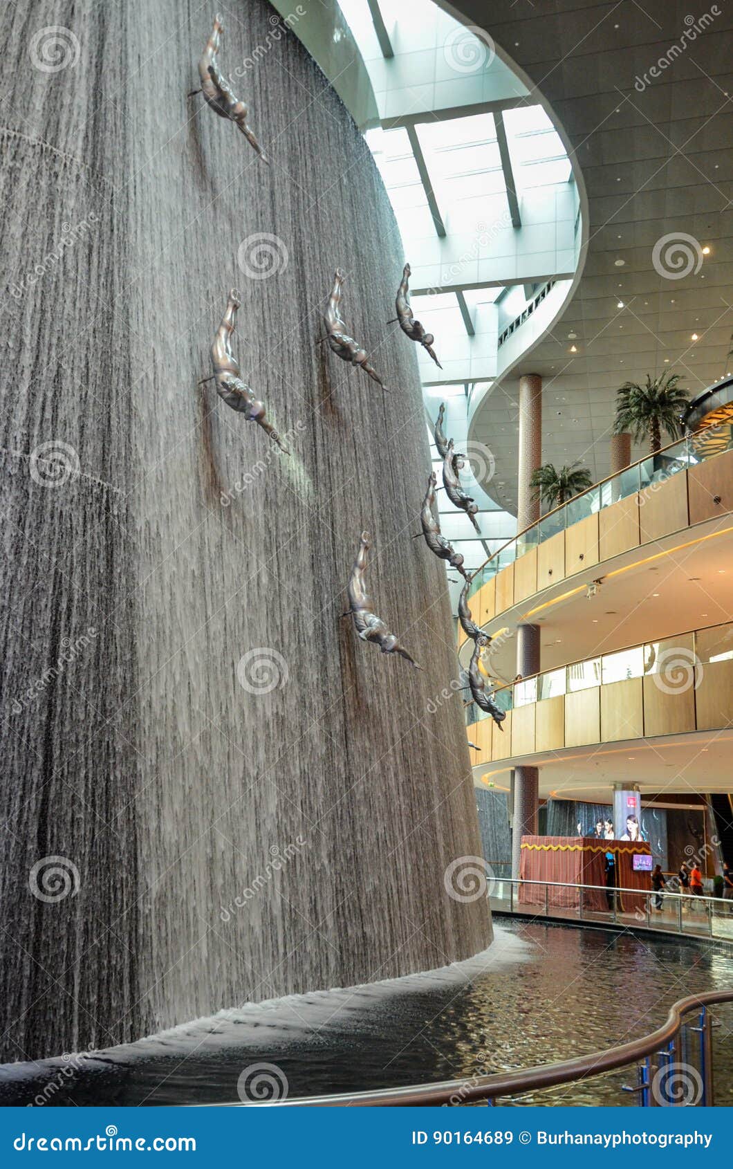 Ice Skating in Dubai Mall, Dubai, United Arab Emirates Editorial Stock