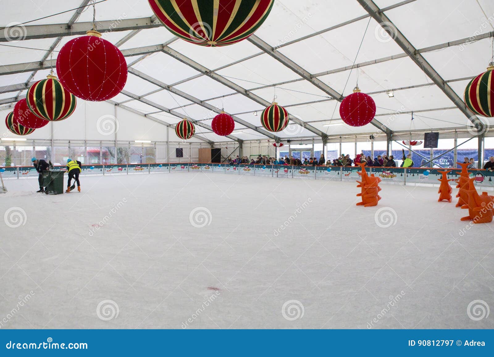 Covered Ice Skating Course from Galway City Editorial Photography