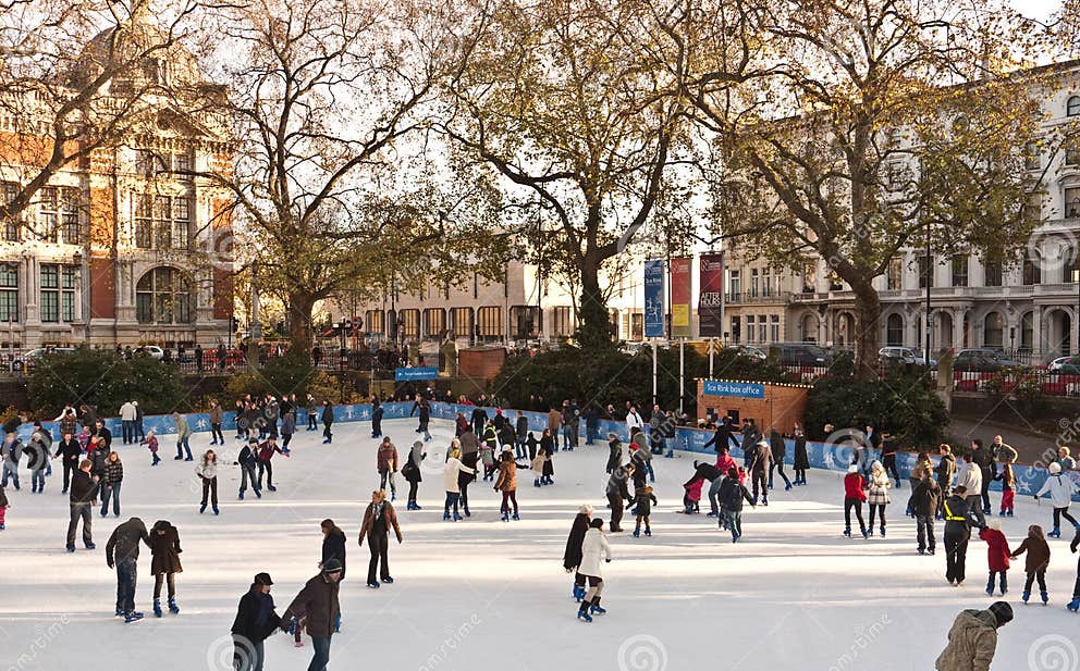 Ice Skating at the Natural History Museum Editorial Image Image of