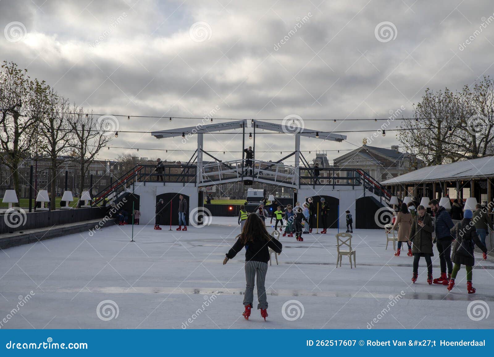 The Ice Skating Ring at the Museumplein Amsterdam the Netherlands 23112022 Editorial