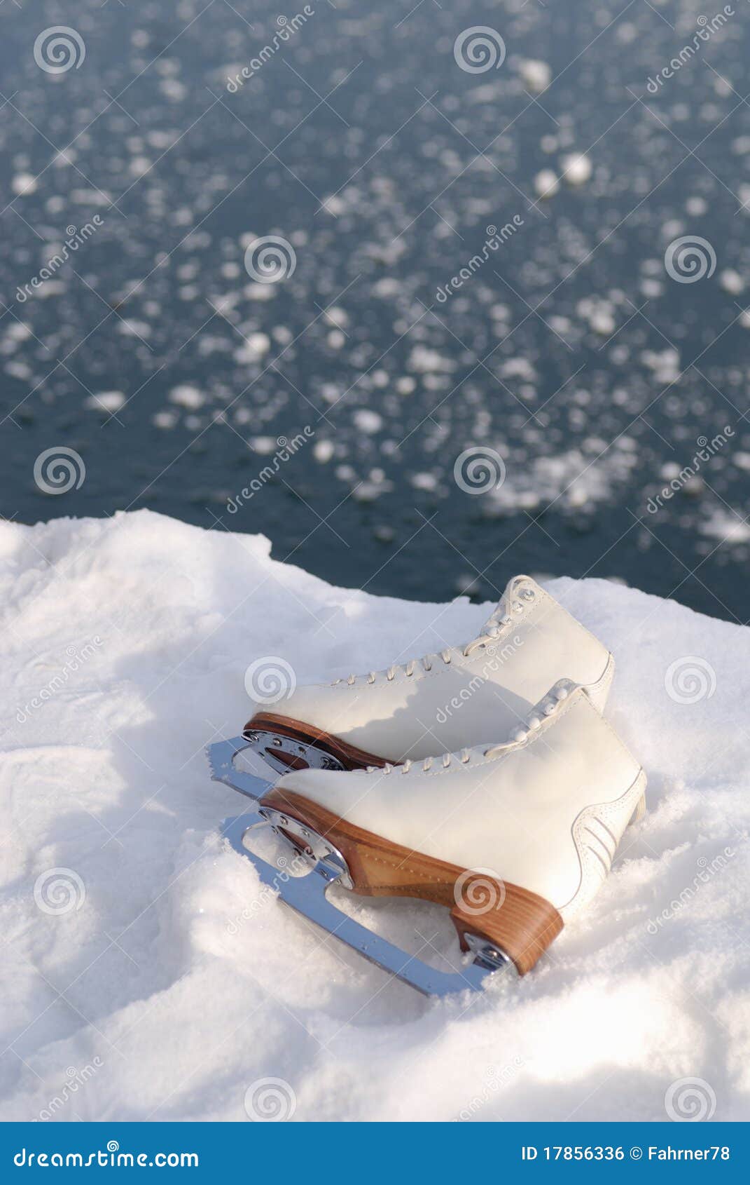 Ice skating shoe stock photo. Image of frozen, sports 17856336