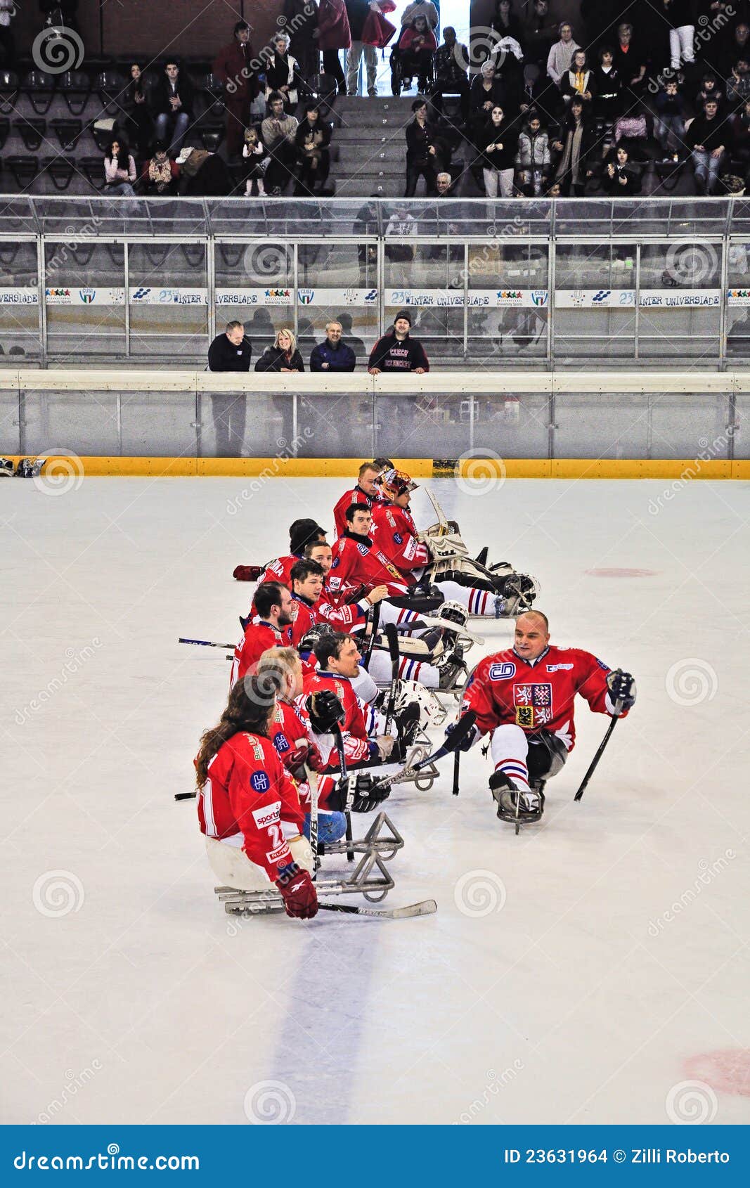 Ice Sledge Hockey editorial stock image. Image of male 23631964