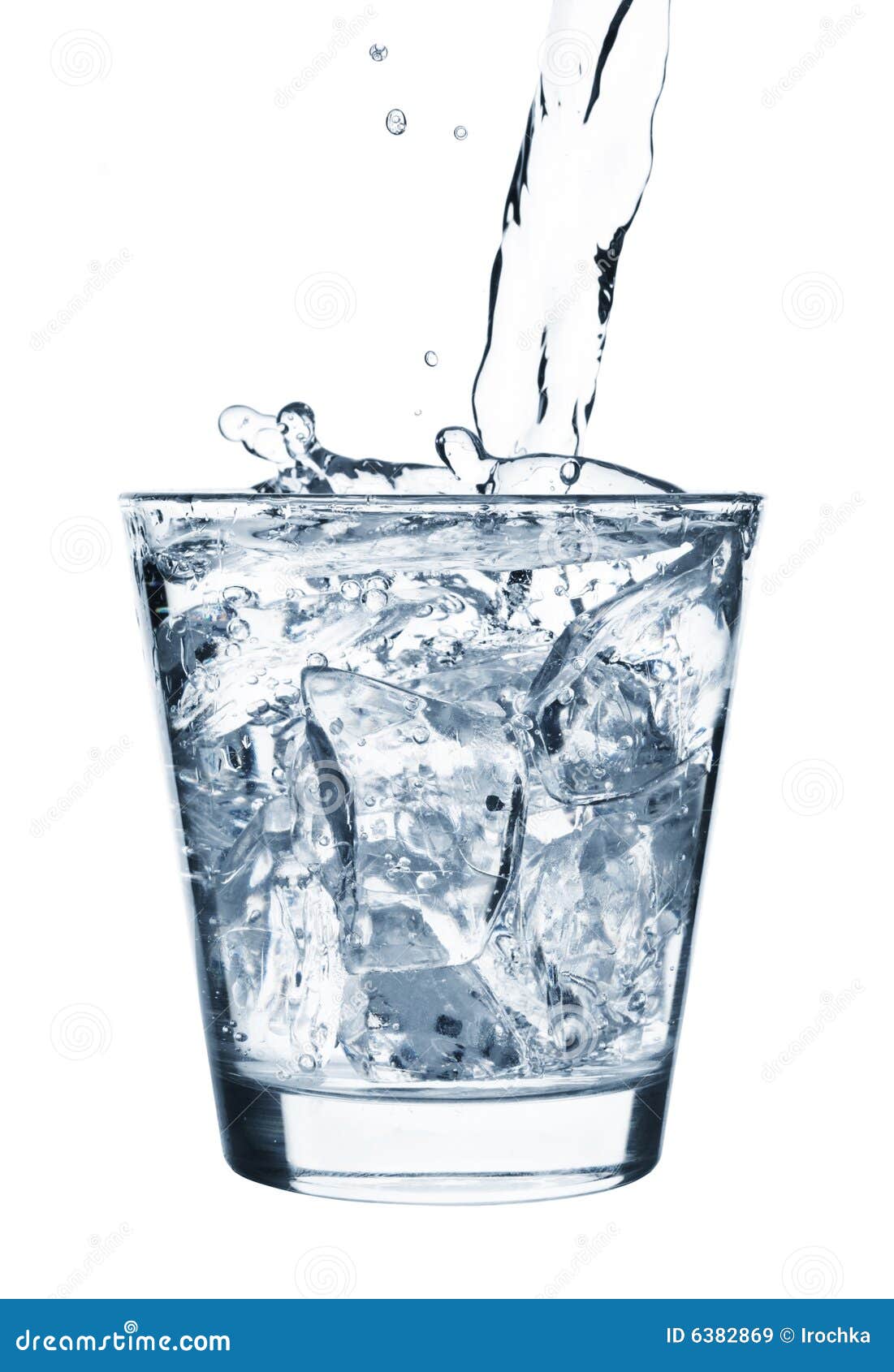 Ice Splashing In Cup Of Water Stock Image Image Of Drink Liquid