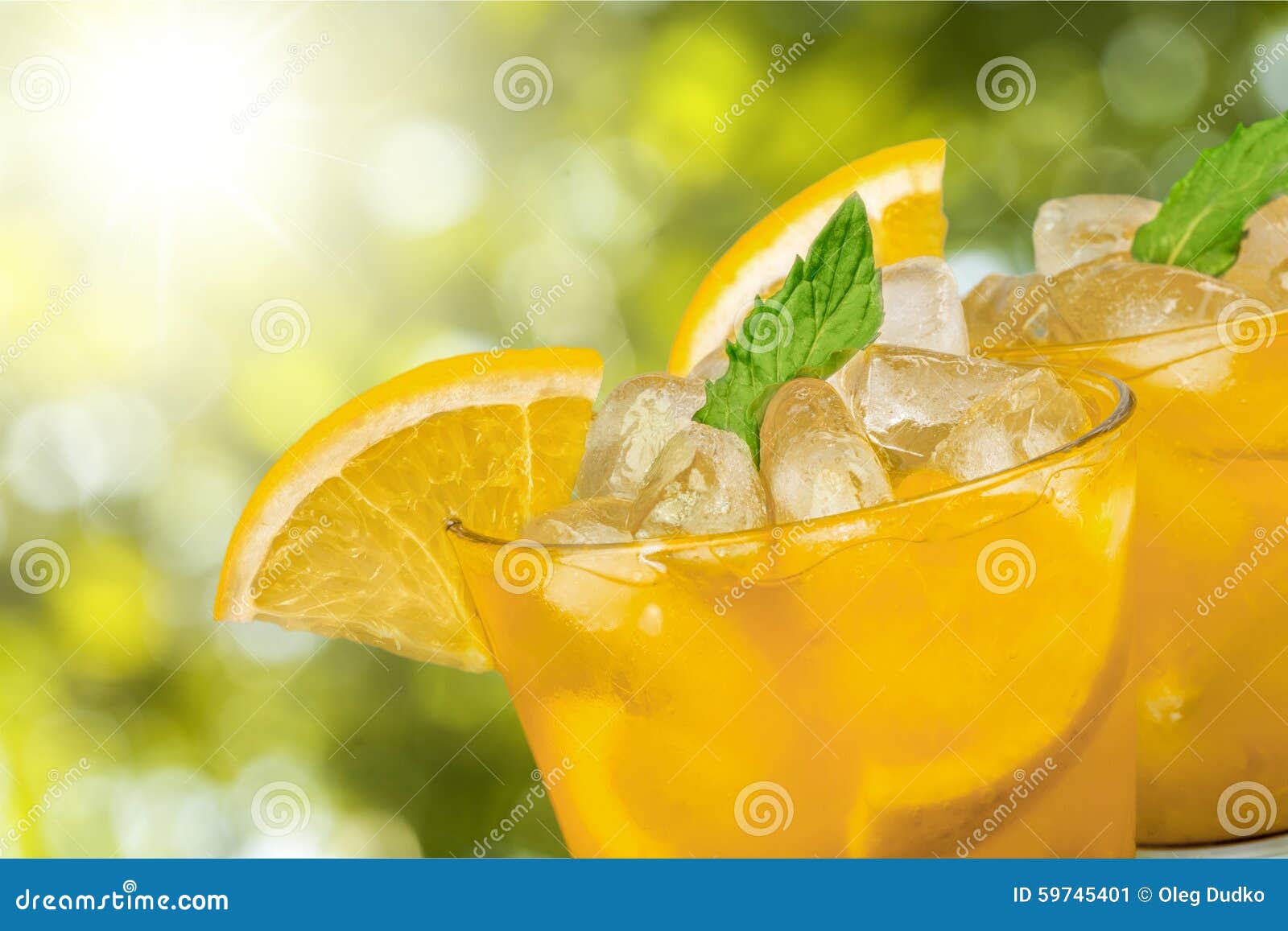 Ice Tea Cocktail stock image. Image of cube, glass, green 59745401