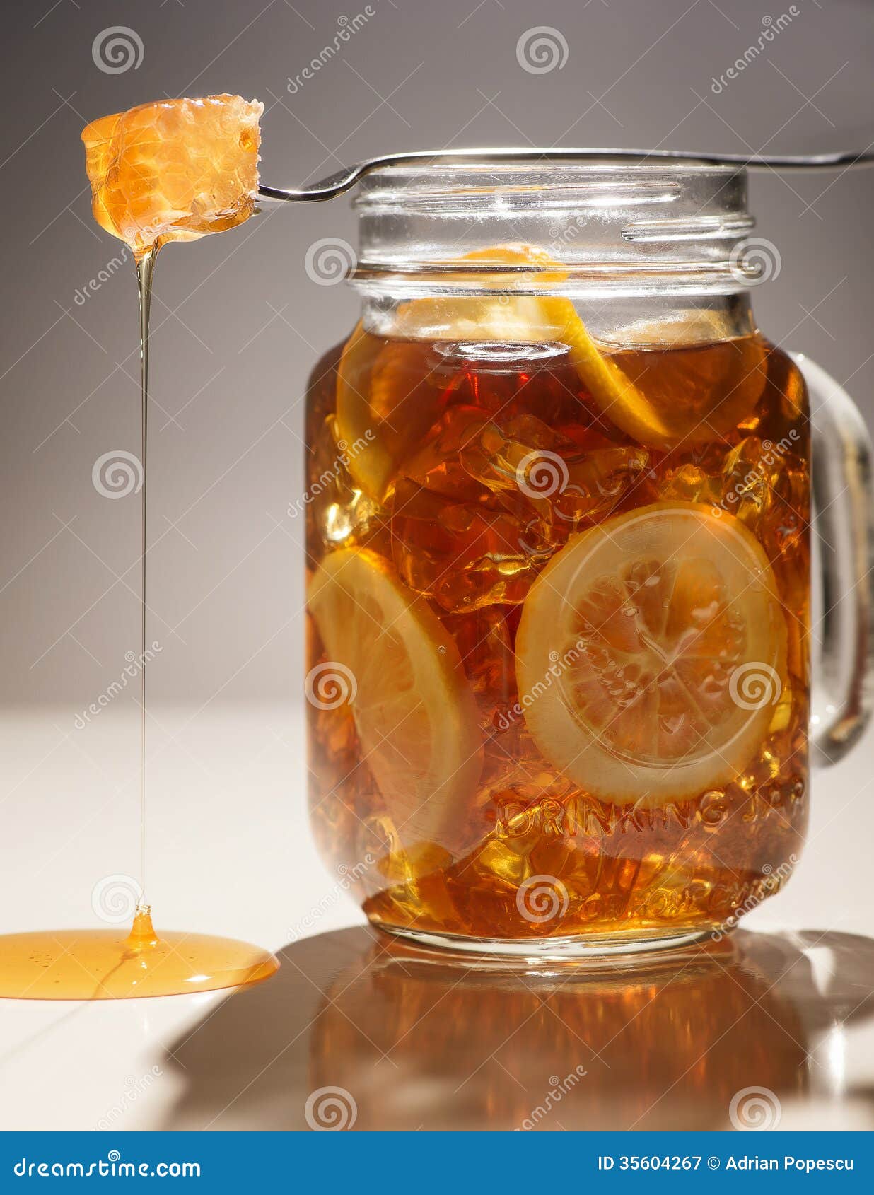 Ice tea lemon honey stock image. Image of rough, lemon 35604267